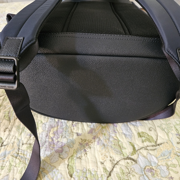 Michael Kors Men's Charcoal and Blue Backpack - Picture 3 of 4